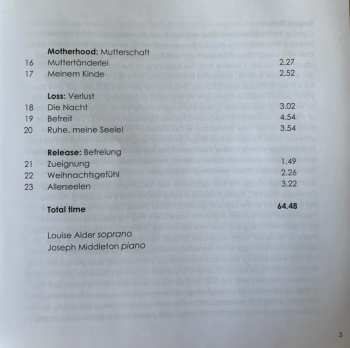 CD Louise Alder: Through Life And Love - Richard Strauss