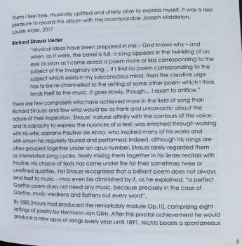 CD Louise Alder: Through Life And Love - Richard Strauss