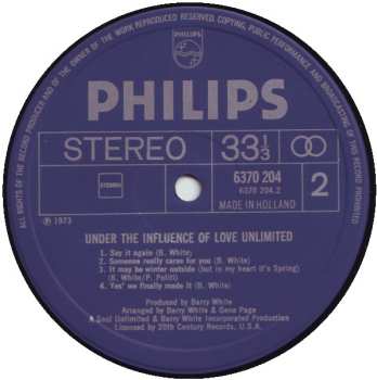 LP Love Unlimited: Under The Influence Of... Love Unlimited