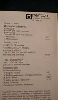 LP Bohuslav Martinů: Viola
