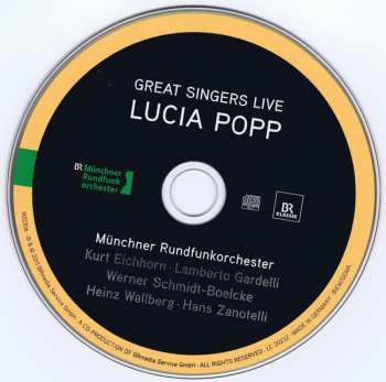 CD Lucia Popp: Great Singers Live