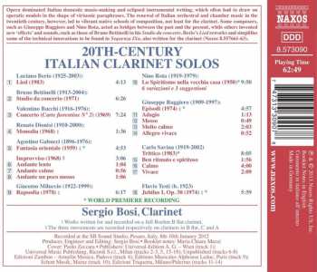 CD Nino Rota: 20th-Century Italian Clarinet Solos