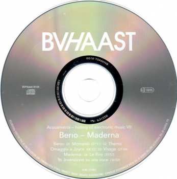 CD Luciano Berio: Momenti / Thema - Omaggio A Joyce / Visage / Le Rire / Invenzione Su Una Voce