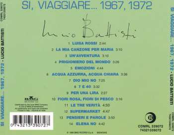 CD Lucio Battisti: Si, Viaggiare... 1967, 1972