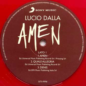 LP Lucio Dalla: Amen LTD | NUM | CLR