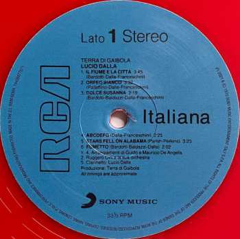LP Lucio Dalla: Terra Di Gaibola LTD | NUM | CLR