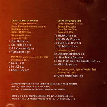 CD Oscar Pettiford: Lucky Thompson Meets Oscar Pettiford