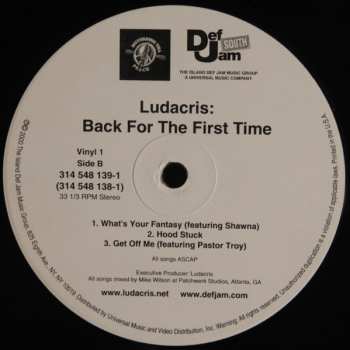 2LP Ludacris: Back For The First Time