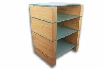 Audiotechnika Ludic - Vanir Audiorack Oak and matte glass