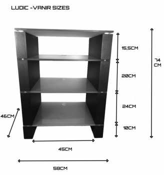 Hi-Fi Ludic - Vanir Audiorack Dub a matné sklo