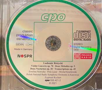 CD Narodowa Orkiestra Symfoniczna Polskiego Radia: Violin Concerto Op. 70 / Works For Violin & Piano
