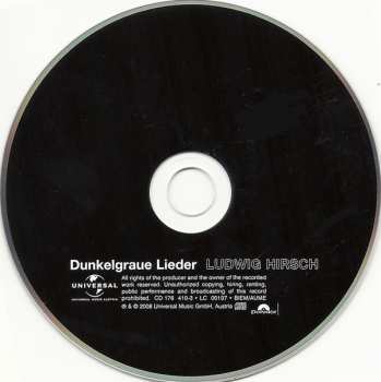 CD Ludwig Hirsch: Dunkelgraue Lieder DIGI