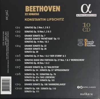 10CD/Box Set Ludwig van Beethoven: 32 Sonatas