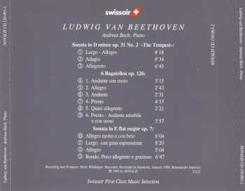 CD Ludwig van Beethoven: Sonata In D Minor Op. 31 No. 2 ≪The Tempest≫ - 6 Bagatellen Op. 126 - Sonata In E Flat Major Op. 7