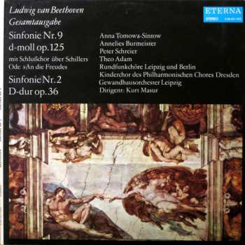 2LP Ludwig van Beethoven: Sinfonie Nr. 9 D-moll Op. 125 (Mit Schlußchor Über Schillers Ode »An Die Freude«) / Sinfonie Nr. 2 D-dur Op. 36