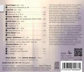 CD Bohuslav Martinů: Beethoven, Brahms, Suk, Martinů, Popper, Ginzel, Fauré, Elgar