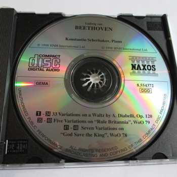 CD Ludwig van Beethoven: Diabelli Variations / Variations On "Rule Britannia" / Variations On "God Save The King"