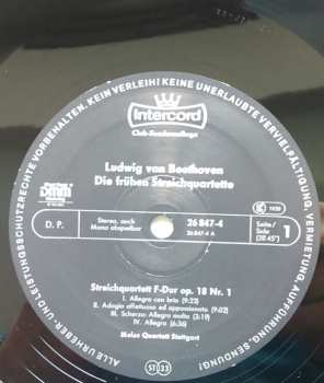3LP/Box Set Ludwig van Beethoven: Die Frühen Streichquartette Op. 18 Nr. 1-6