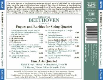 CD Ludwig van Beethoven: Fugues And Rarities For String Quartet