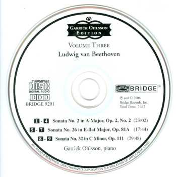 CD Ludwig van Beethoven: Beethoven Sonatas, Volume 3