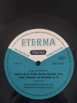 LP Ludwig van Beethoven: Septett Für Violine, Bratsche, Klarinette, Horn, Fagott, Violoncello Und Kontrabass Es-dur Op. 20