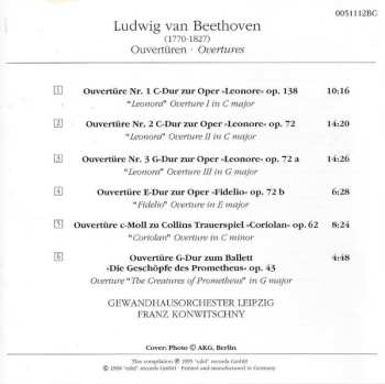 CD Ludwig van Beethoven: Overtüren (Leonore I-III / Fidelio / Coriolan / Die Geschöpfe Des Prometheus)