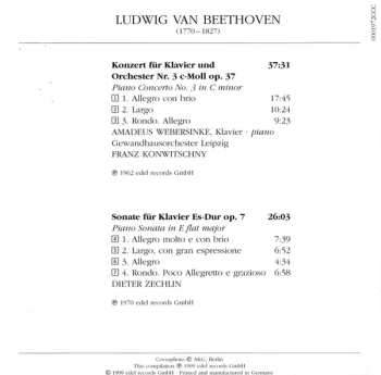 CD Ludwig van Beethoven: Konzert Für Klavier Und Orchester Nr. 3 C-Moll Op. 37; Sonate Für Klavier Es-Dur Op. 7