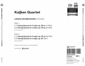 2CD Ludwig van Beethoven: String Quartets Op. 59 "Razumovsky" / String Quintet Op. 29