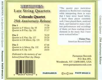 3CD Ludwig van Beethoven: Late String Quartets