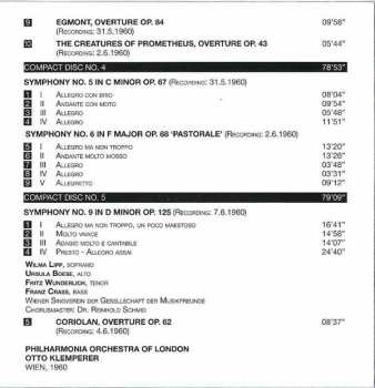 5CD/Box Set Ludwig van Beethoven: Otto Klemperer Conducts the Complete Beethoven Symphonies