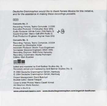 CD Ludwig van Beethoven: Piano Concertos Nos. 2 & 3