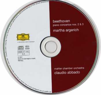 CD Ludwig van Beethoven: Piano Concertos Nos. 2 & 3