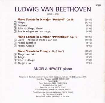 CD Ludwig van Beethoven: Piano Sonatas Op 13 'Pathétique' - Op 28 'Pastoral' - Op 2 No 3