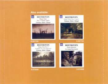CD Ludwig van Beethoven: Piano Trios Nos. 4 And 8 (For Piano, Clarinet And Cello)