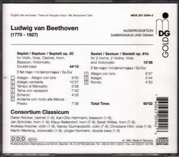 CD Ludwig van Beethoven: Septet Op. 20 / Sextett Op. 81b