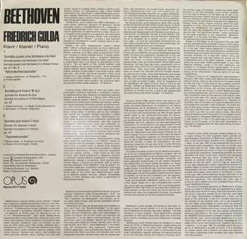 LP Ludwig van Beethoven: Sonate Nr. 14 Cis-moll Op. Op. 27,2, Sonate Nr. 11 B-dur Op. 22, Sonate Nr. 23 F-moll, Op. 57