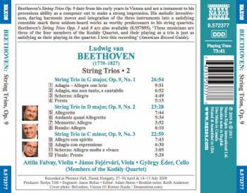CD Ludwig van Beethoven: String Trios, Op. 9