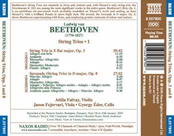 CD Ludwig van Beethoven: String Trios (Trio, Op. 3 • Serenade, Op. 8)