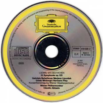 CD Ludwig van Beethoven: Symphonie No. 9
