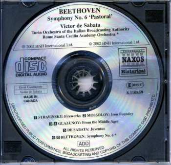 CD Ludwig van Beethoven: Symphony No. 6 "Pastoral" / Fireworks / Iron Foundry / Juventus / From The Middle Ages