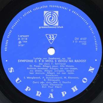 2LP The Czech Philharmonic Orchestra: Symfonie Č. 9 D-Moll - S Ódou "Na Radost" / Coriolanus / Egmont (2xLP + BOOKLET)