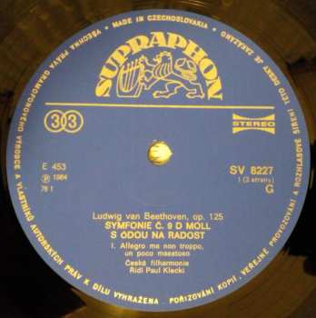 2LP The Czech Philharmonic Orchestra: Symfonie Č. 9 D-Moll S Ódou Na Radost, Op. 125 (text F. Schiller) / Coriolanus / Egmont