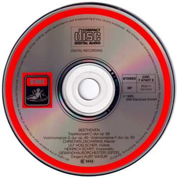 CD Ludwig van Beethoven: Tripelkonzert • Triple Concerto / Violinromanzen • Violin Romances Nos. 1 & 2