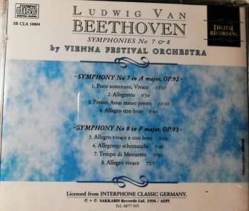 CD Ludwig van Beethoven: Symphonies No 7 & 8 
