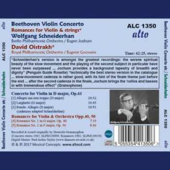 CD Ludwig van Beethoven: Violin Concerto / Romances Nos. 1 & 2