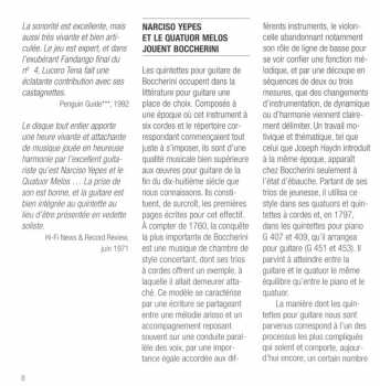 CD Narciso Yepes: Guitar Quintets Nos. 4, 7, 9 «La Ritirata Di Madrid»
