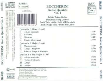 CD Luigi Boccherini: Guitar Quintets Vol. 1