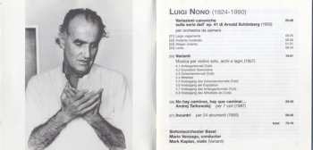 CD Mario Venzago: Variazioni Canoniche · Varianti · No Hay Caminos, Hay Que Caminar · Incontri