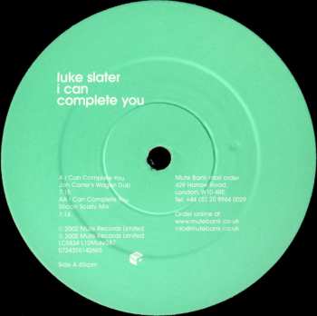 LP Luke Slater: I Can Complete You LTD