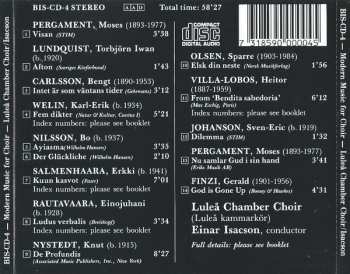 CD Luleå Kammarkör: Modern Music For Choir